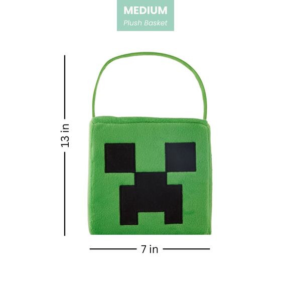 Minecraft Plush Basket (Medium) - NWT - Picture 2 of 4